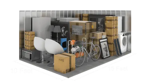 10x10 to 10x15 storage unit at AAA Vault Storage
