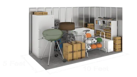 5x10 or smaller storage unit at AAA Vault Storage